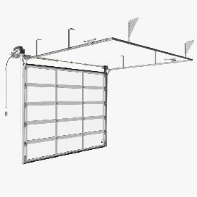 Panoramic garage door 3D model